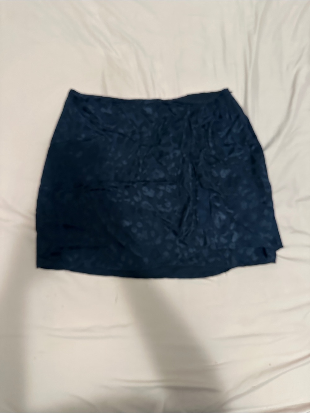 Express Navy Leopard Skirt